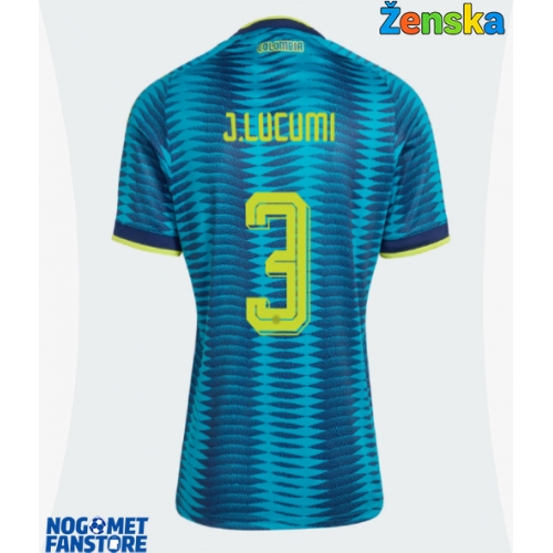 Kolumbija Jhon Lucumi #3 Gostujuci Dres za Ženska SP 2026 Kratak Rukav